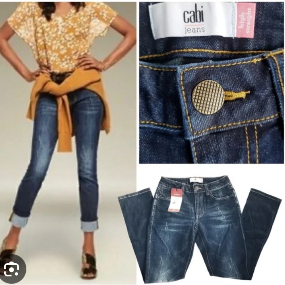 Cabi High Straight jean style #3561 size 6